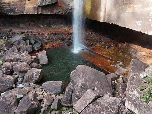 Swimming hole at the base of Gerringong Falls in Budderoo National Park, now closed to the public