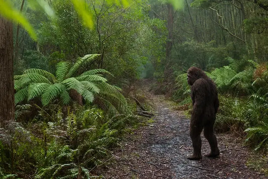 Tall tree ferns and mossy rainforest in Monga National Park
